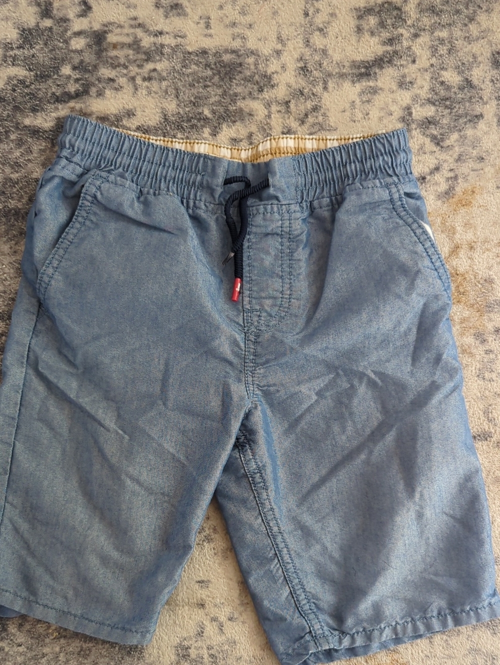 Levi's Light Blue Elastic-Waist Pull-On Kids Shorts-size M (8)